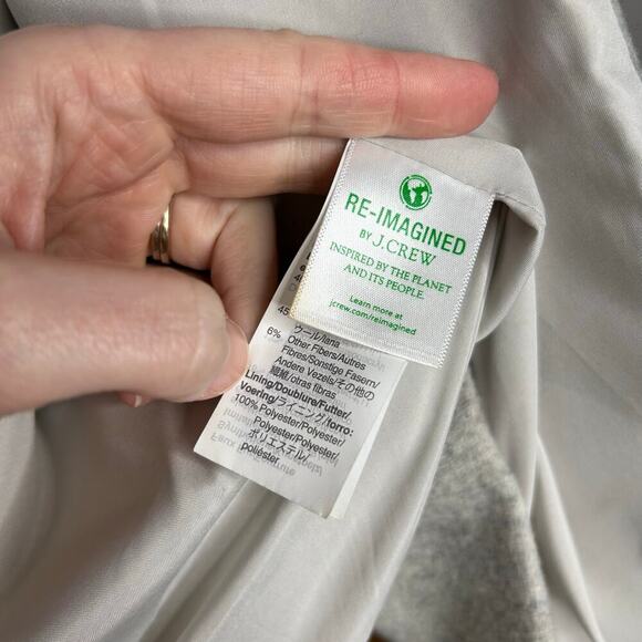 J. Crew Vail Parka Wool Coat Gray - Picture 15 of 15